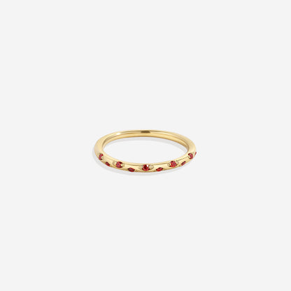 Dainty Birthstone Constellation Band