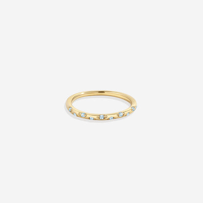 Dainty Birthstone Constellation Band