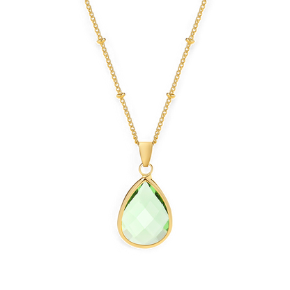 Birthstone Drop Pendant Necklace