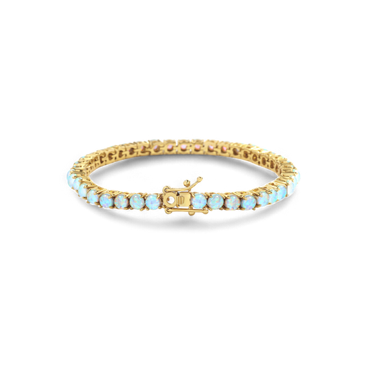 Blue Opal Tennis Bracelet