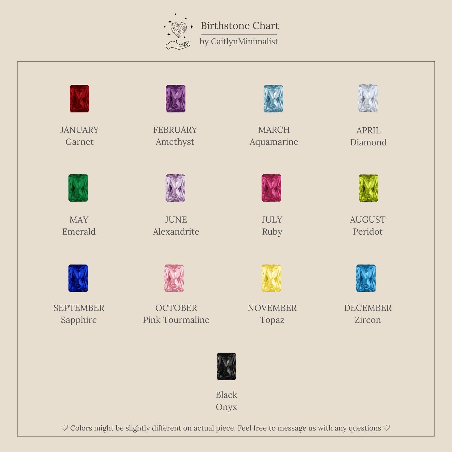 Duo Birthstone Drop Studs