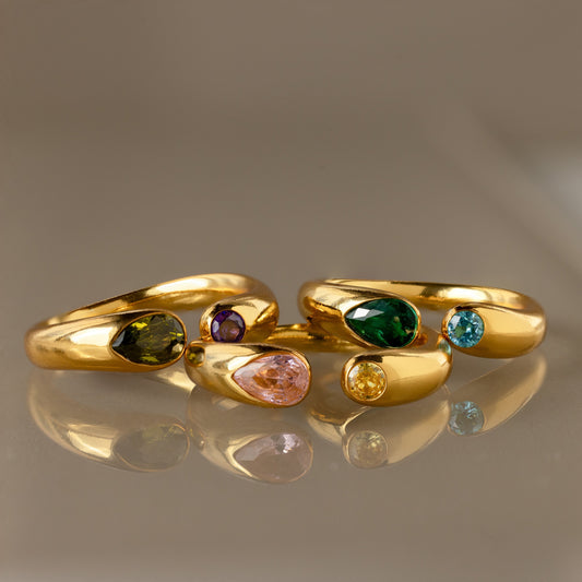 Toi Moi Birthstone Signet Ring