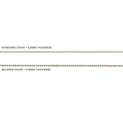 Halskette mit kleinem Kreuz aus massivem Gold