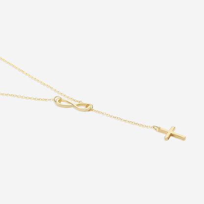 Cross and Infinity Necklace