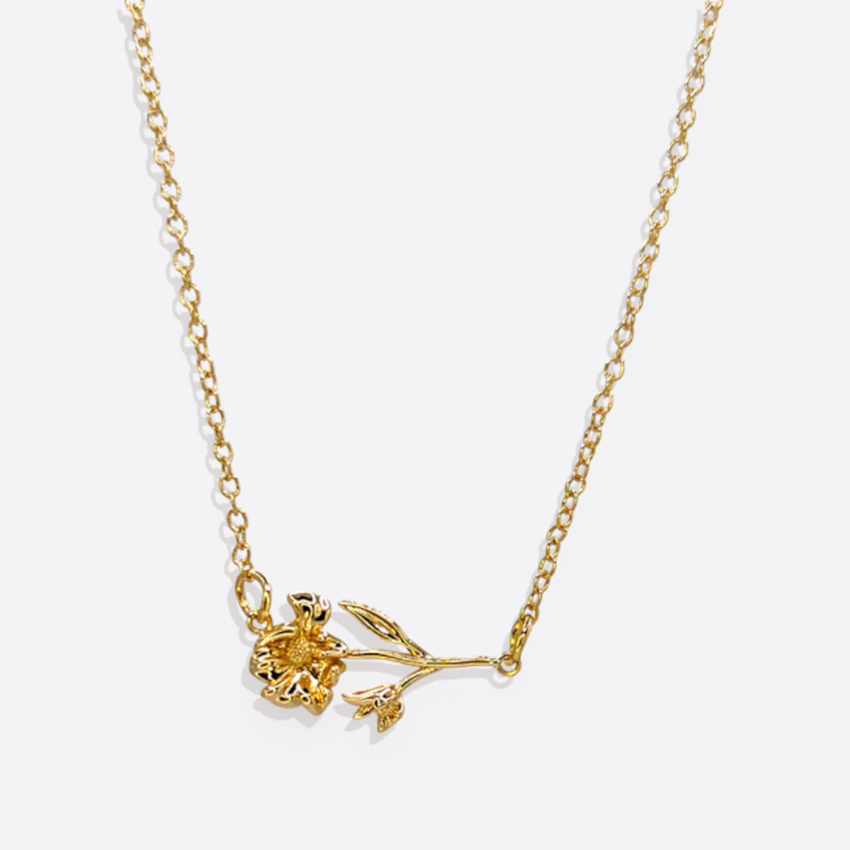 Dainty Birth Flower Necklace - Touch Bling
