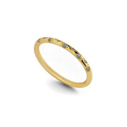 Dainty Birthstone Constellation Band