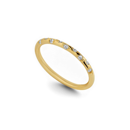Dainty Birthstone Constellation Band