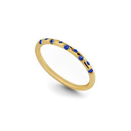 Dainty Birthstone Constellation Band