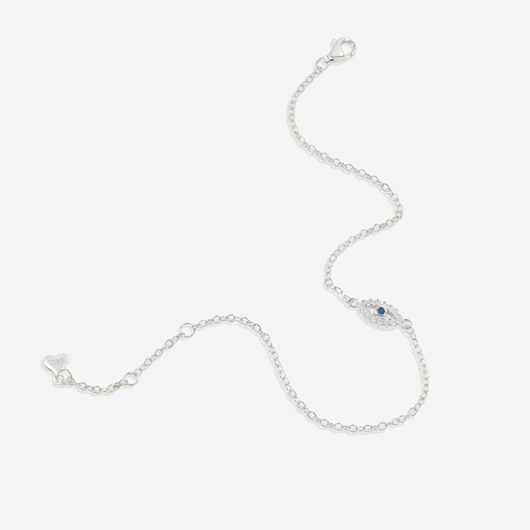 Dainty Evil Eye Charm Bracelet
