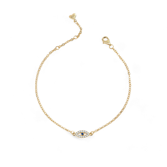 Dainty Evil Eye Charm Bracelet