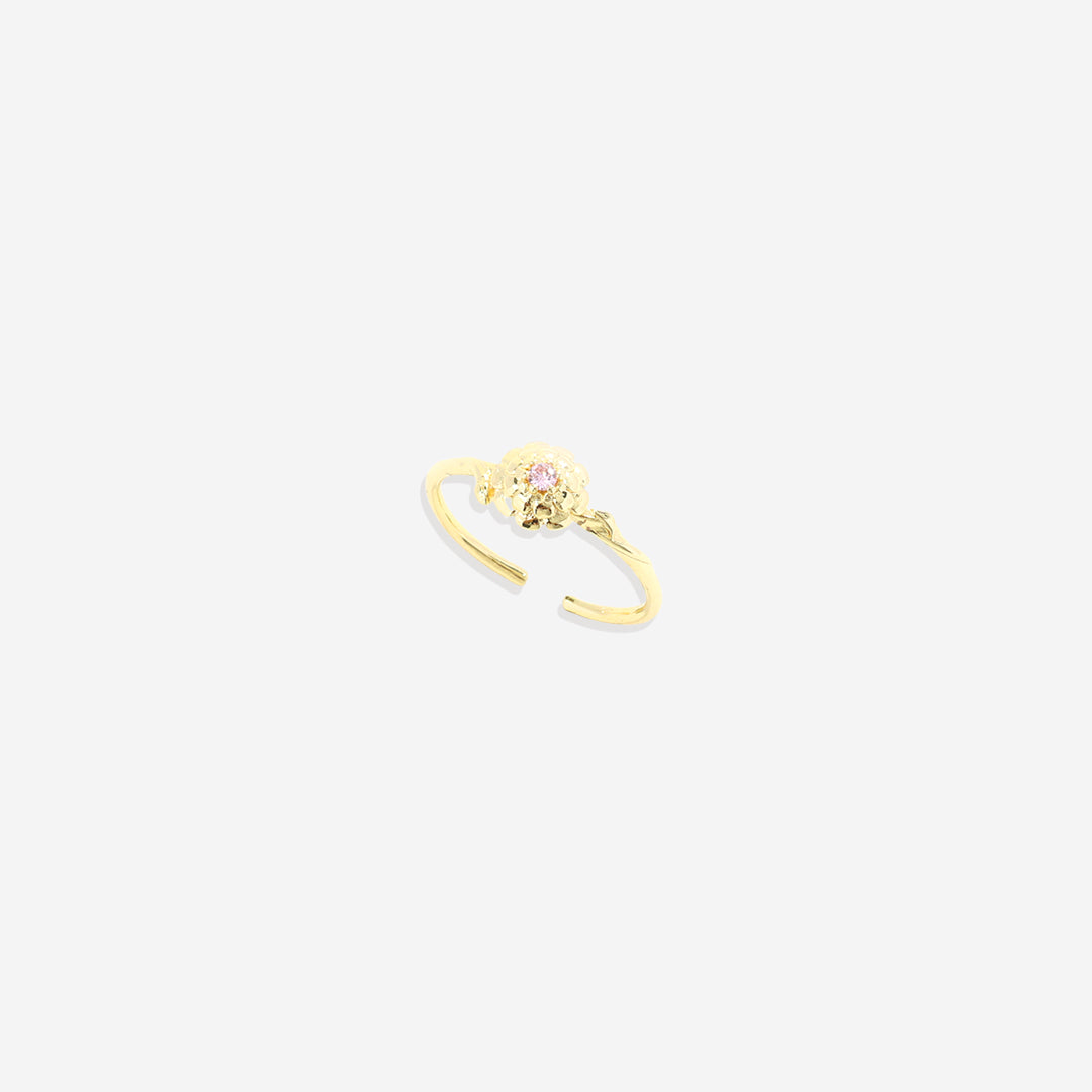 Dainty Gold Birth Flower Ring