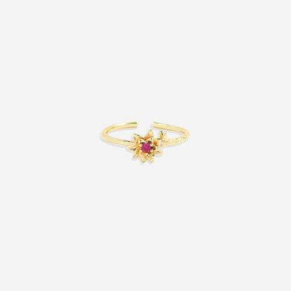 Dainty Gold Birth Flower Ring