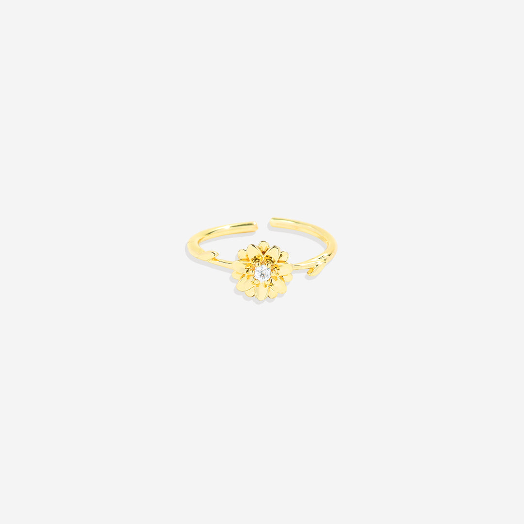 Dainty Gold Birth Flower Ring