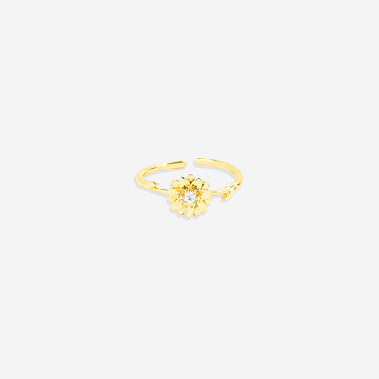 Dainty Gold Birth Flower Ring