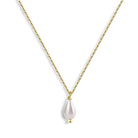 Dainty Pearl Drop Necklace