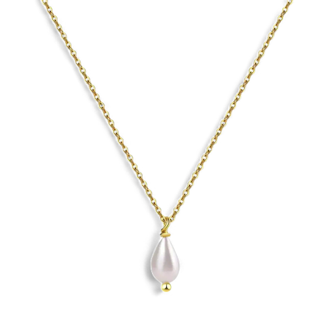 Dainty Pearl Drop Necklace