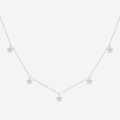 Diamond Flower Necklace
