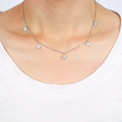 Diamond Flower Necklace