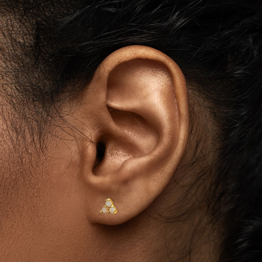 Opal Trio Sleeper Ohrringe | 18g