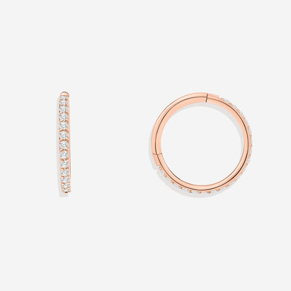 Eternity Crystal Cartilage Hoops | 16g
