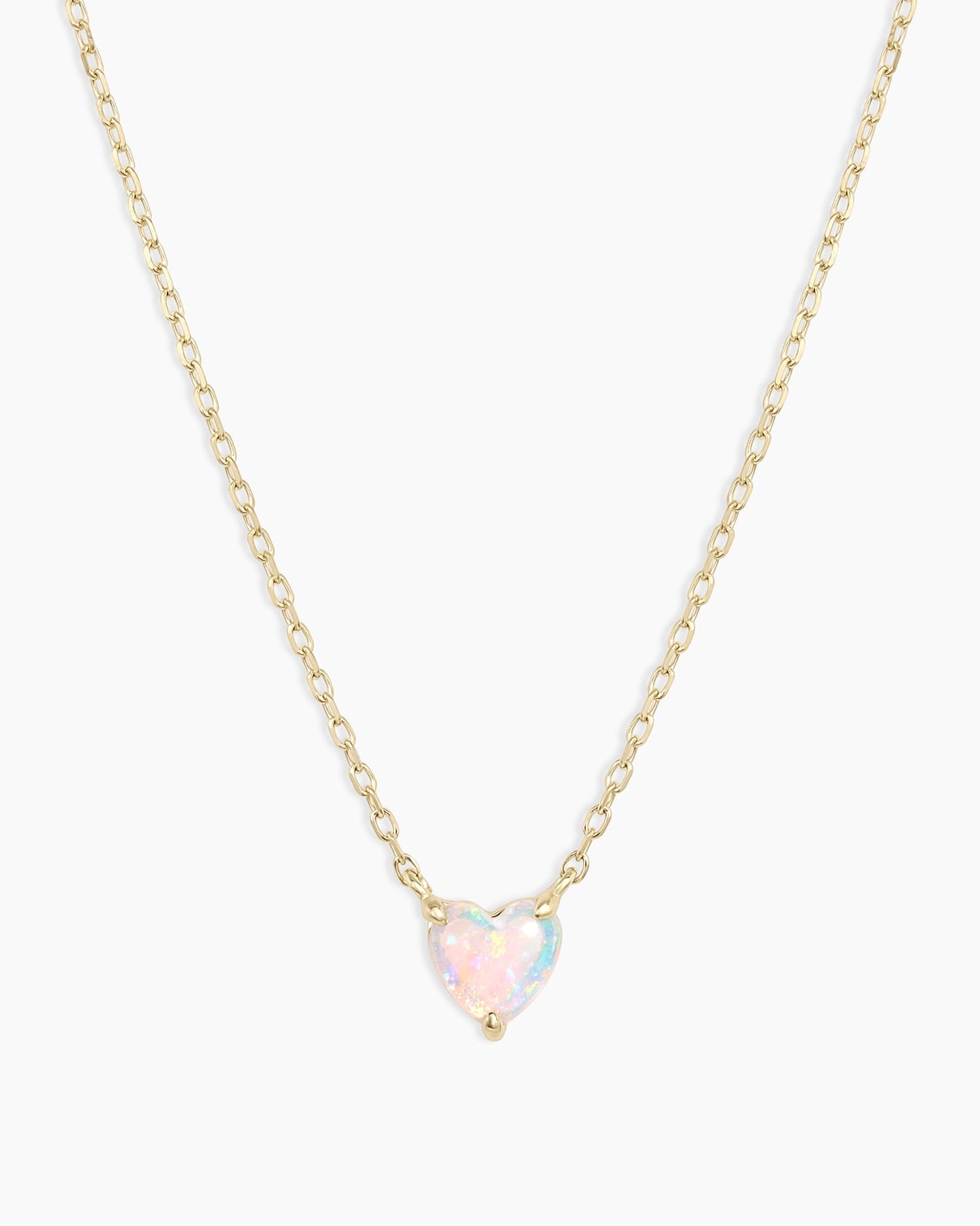 Opal Heart Necklace