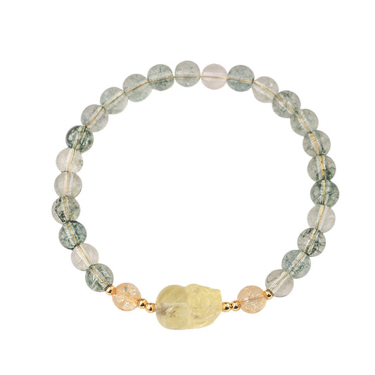 Green Phantom Quartz “Transformation and Strength” Bracelet