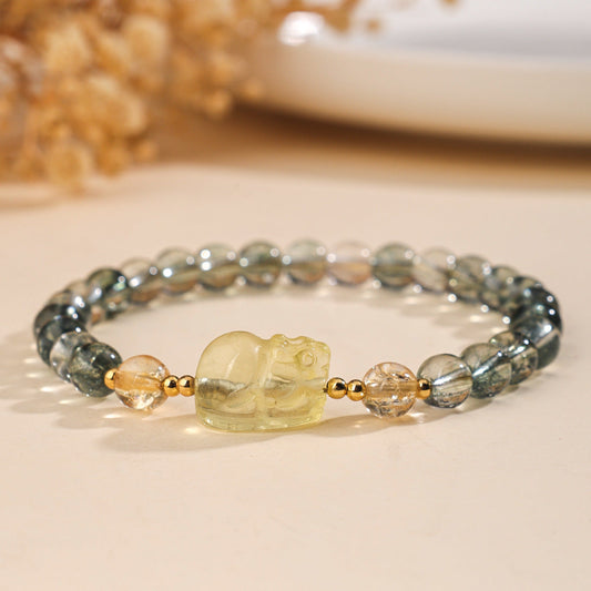 Green Phantom Quartz “Transformation and Strength” Bracelet