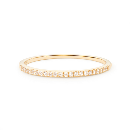 Halber Ewigkeitsring aus Gold im Diamant-Stil
