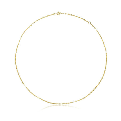 Gold Sparkle Chain Necklace