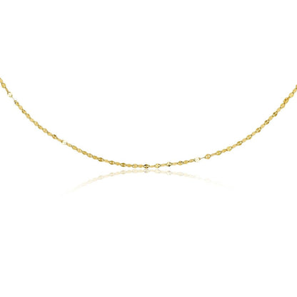 Gold Sparkle Chain Necklace