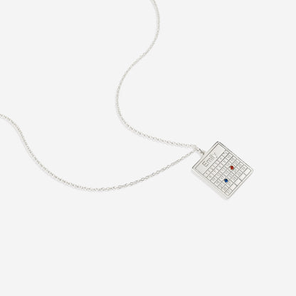 Personalized Family Calendar Necklace