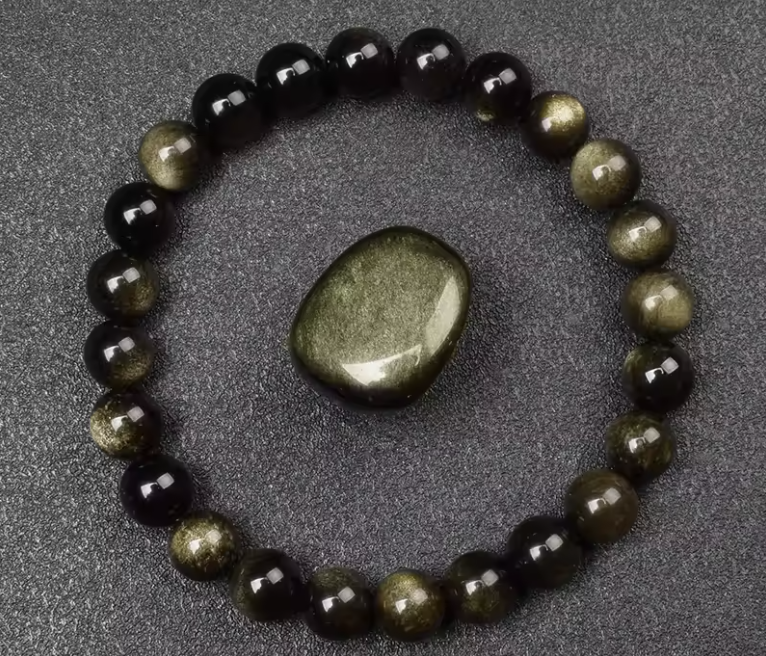 Luck Wealth Golden Obsidian Bracelet