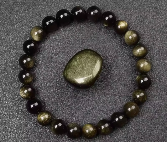 Luck Wealth Golden Obsidian Bracelet