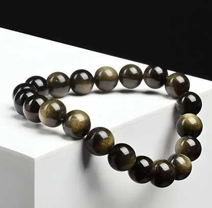 Luck Wealth Golden Obsidian Bracelet