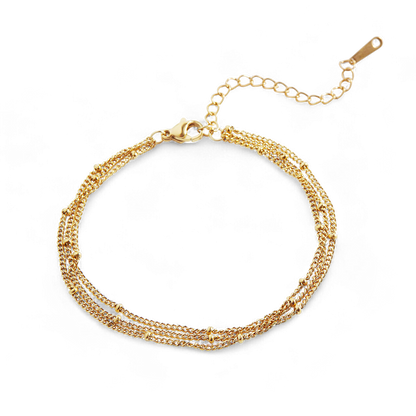 Triple Layer Satellite Chain Bracelet