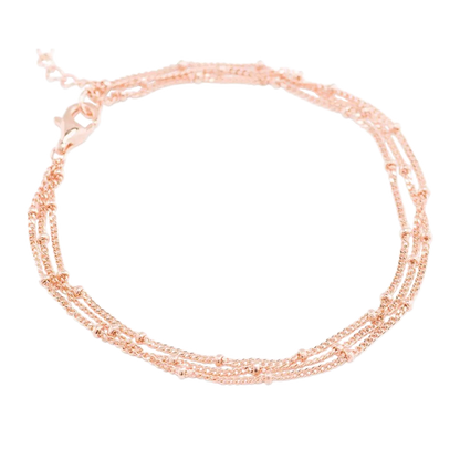 Triple Layer Satellite Chain Bracelet