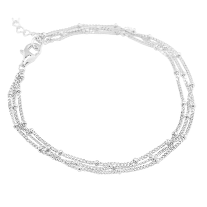 Triple Layer Satellite Chain Bracelet
