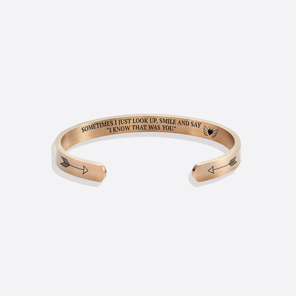 I Know That Was You Cuff Bracelet