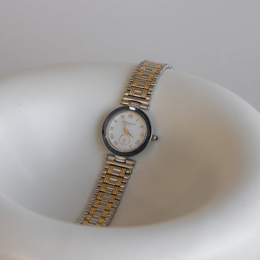 Vintage Pierre Balmain Swiss Bezel Two Tone Watch