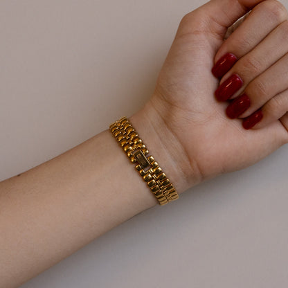 Vintage Rado Rectangular Gold Watch