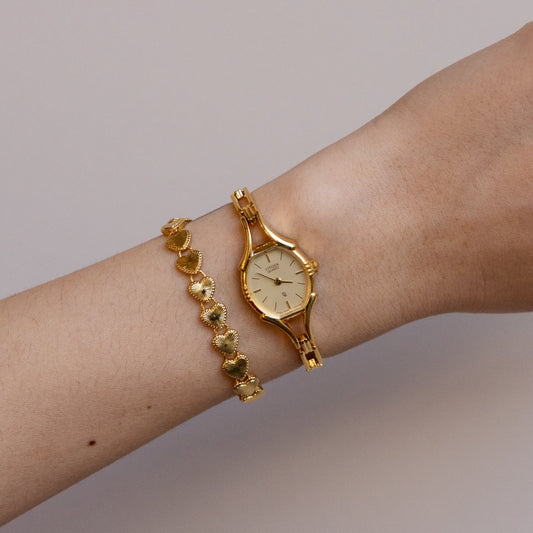 Vintage Citizen Links Gold Watch