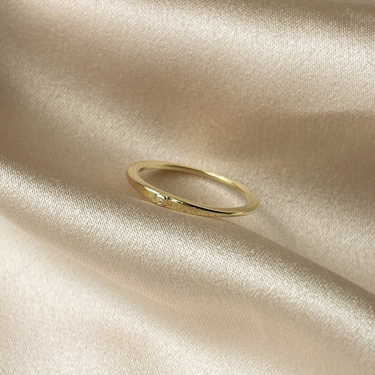 Schlichter Vermeil-Ring