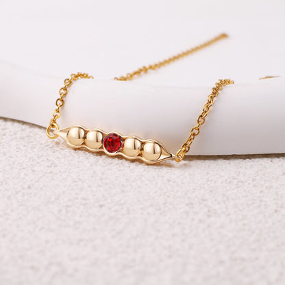 Erbsen in einer Schote Geburtssteinarmband