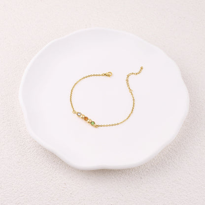 Erbsen in einer Schote Geburtssteinarmband