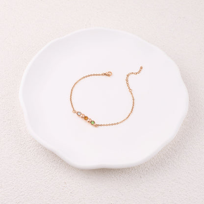 Erbsen in einer Schote Geburtssteinarmband