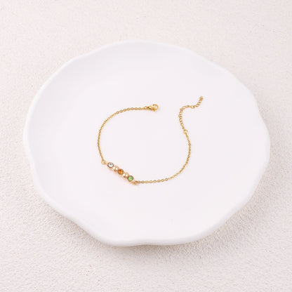 Erbsen in einer Schote Geburtssteinarmband