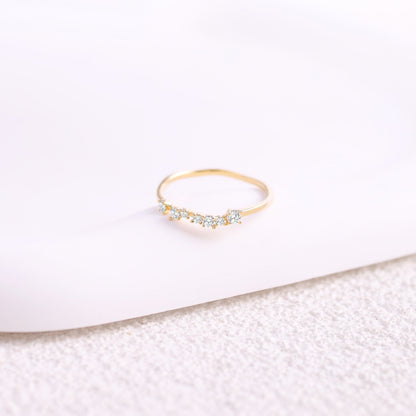 Schimmernder Diamantring