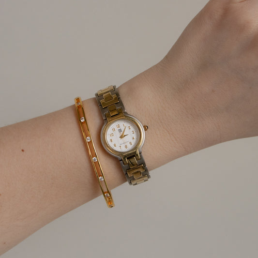 Vintage Givenchy Quartz Two Tone Watch