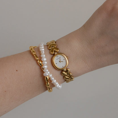 Vintage Philippe Venet Oval Gold Watch