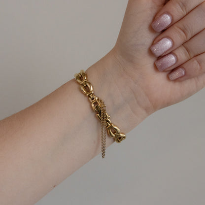 Vintage Lozalux Skinny Oval Gold Watch